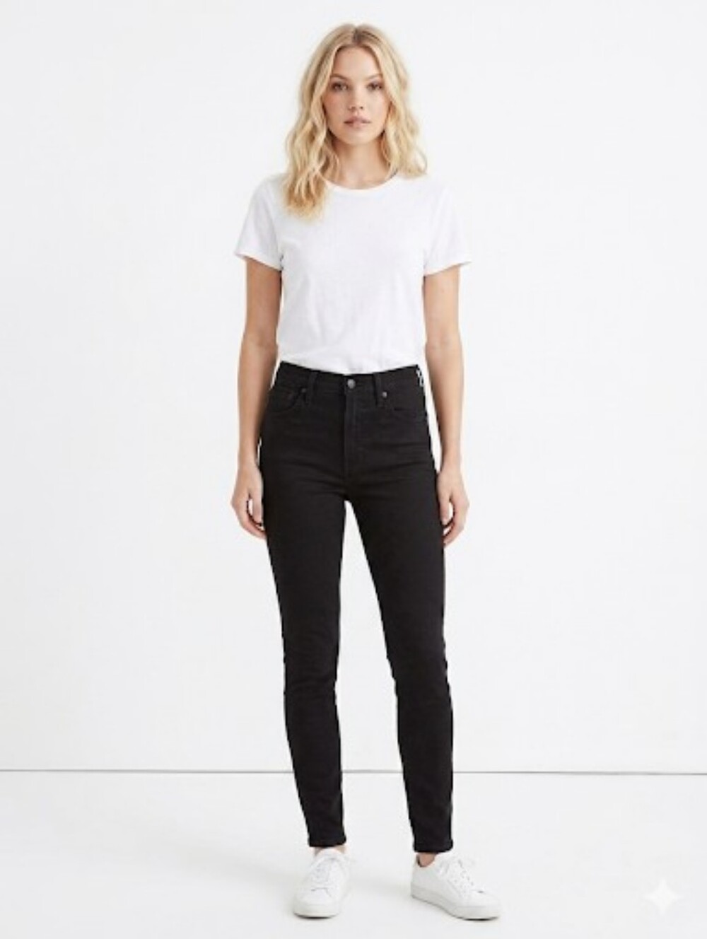 Madewell Black Highrise Skinny Jeans for Effortless Elegance Sz 23